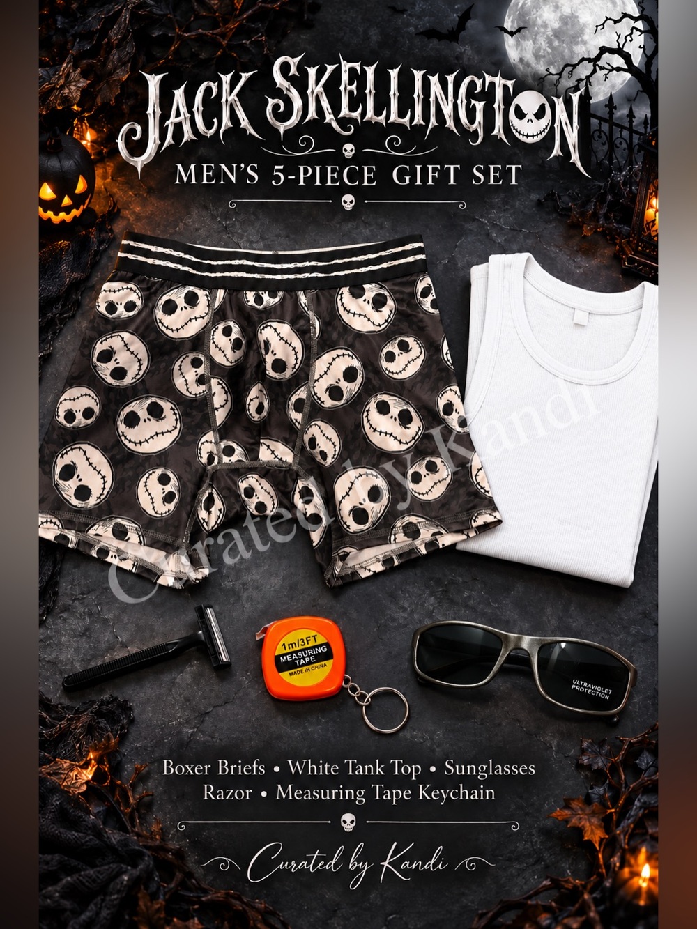 JACK SKELLINGTON Men’s Boxer Briefs - Size X-Large